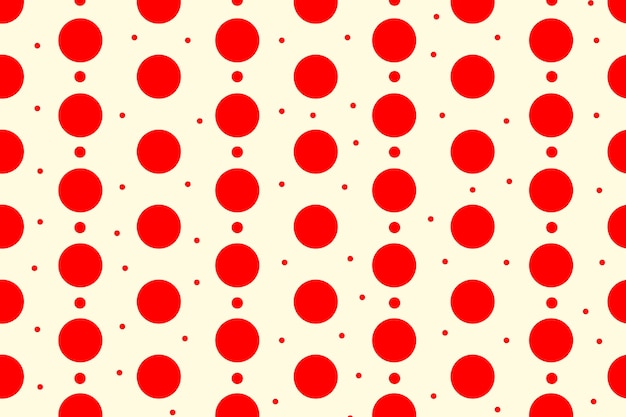 Flat design red polka dot background