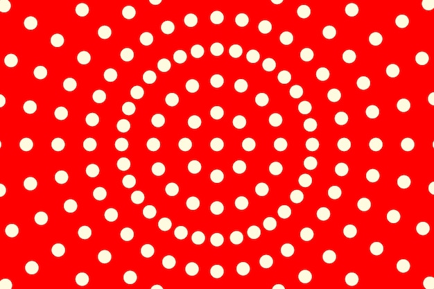 Flat design red polka dot background