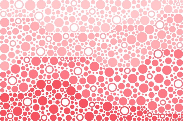 Flat design red polka dot pattern