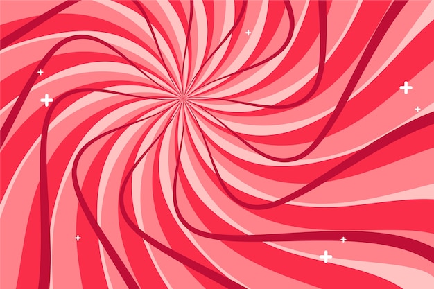 Free Vector flat design red swirl background