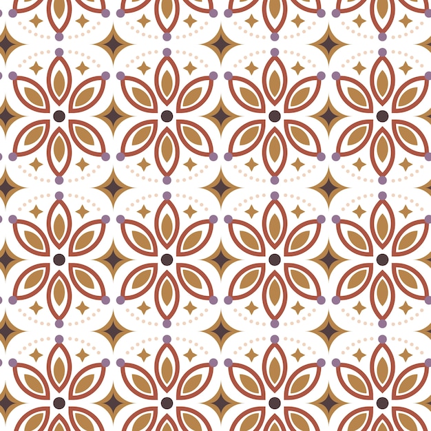 Free Vector flat design retro renew pattern