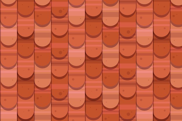 Flat design roof tile pattern design