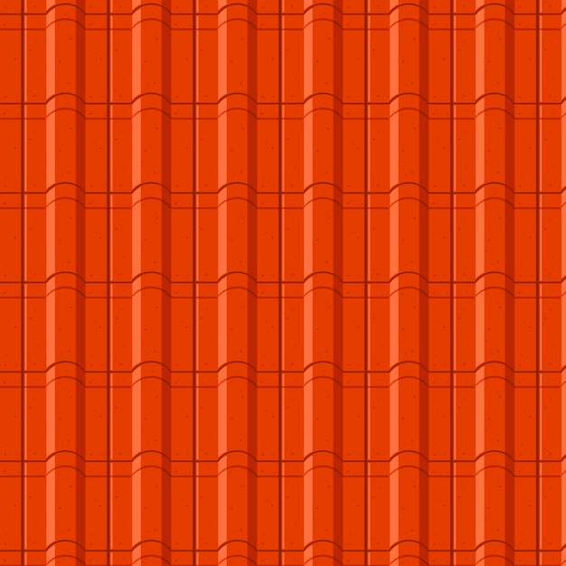 Flat design roof tile pattern design