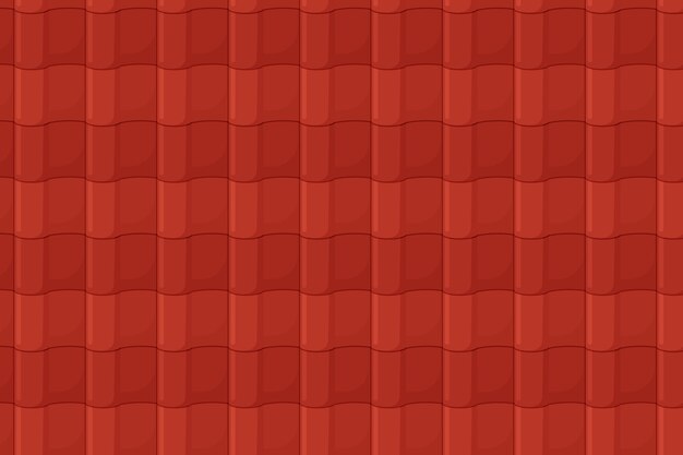 Flat design roof tile pattern illustration