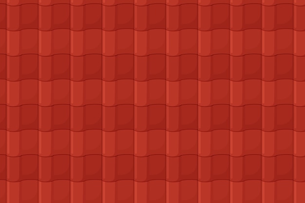 Flat design roof tile pattern illustration