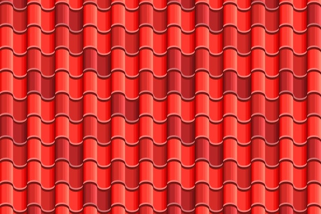 Free Vector flat design roof tile pattern