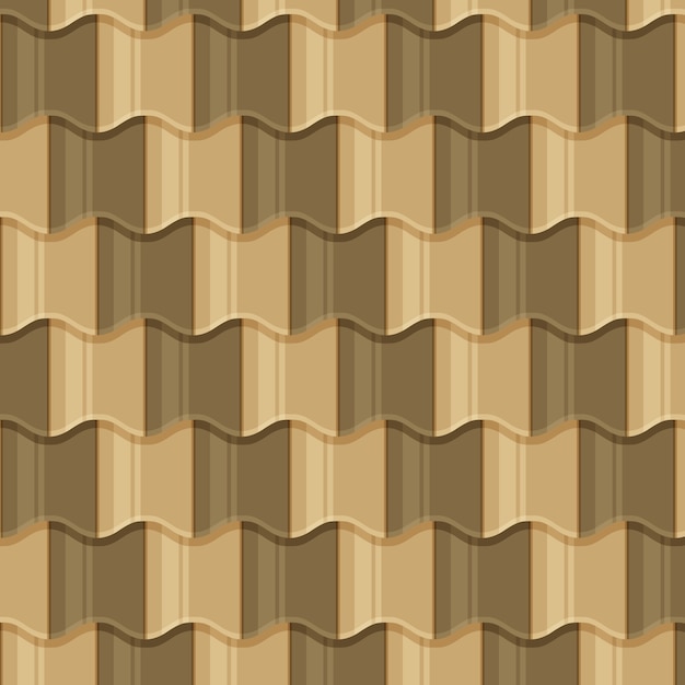 Free vector flat design roof tile pattern