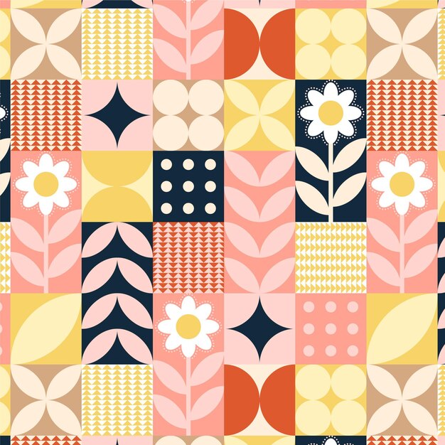 Flat design scandinavian design patten