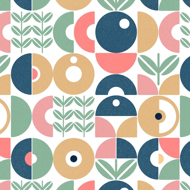 Flat design scandinavian design pattern