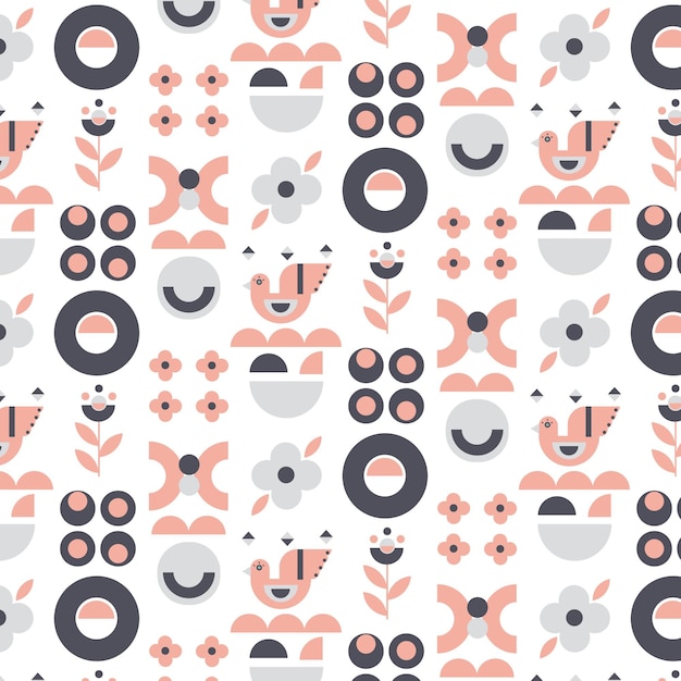 Free Vector flat design scandinavian design pattern