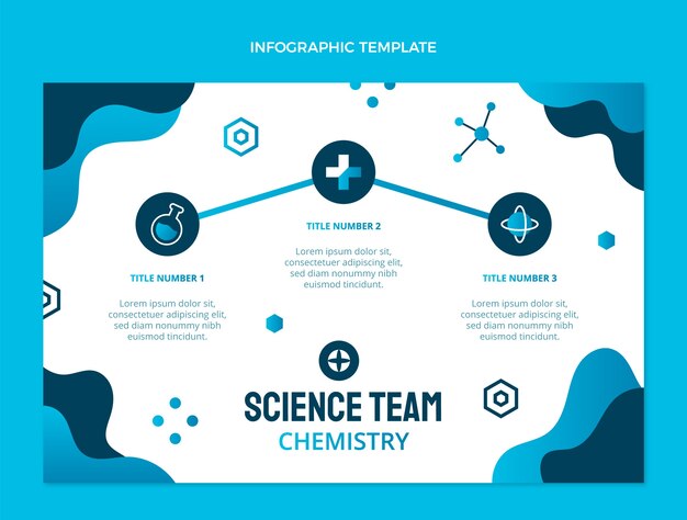 Flat design science infographic