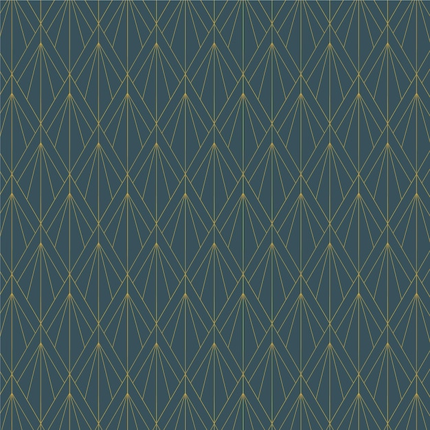 Flat design seamless art deco wallpaper