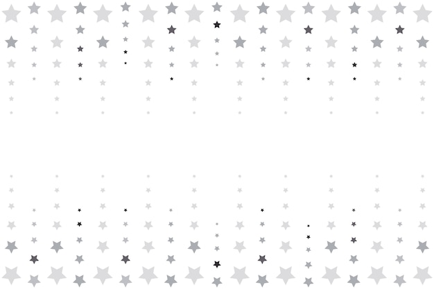 Flat design silver stars background