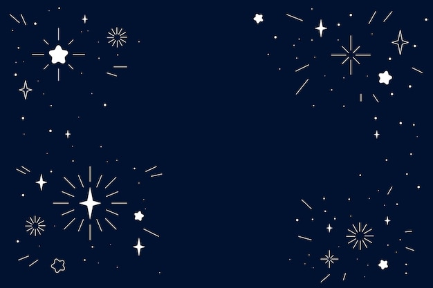 Flat design silver stars background