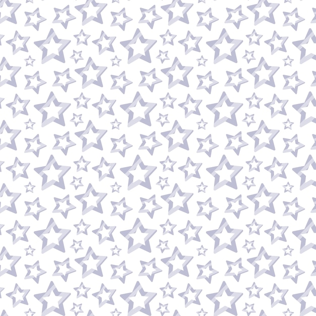 Free Vector flat design silver stars pattern design