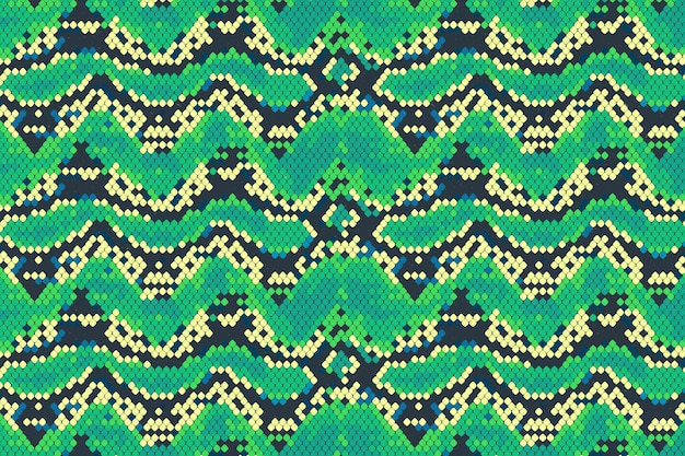 Free vector flat design snake skin pattern background