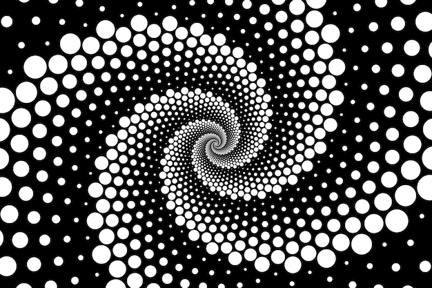 Flat design spiral circle background