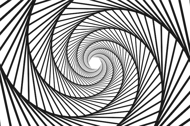 Flat design spiral circle background