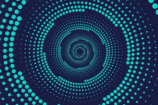 Flat design spiral circle background