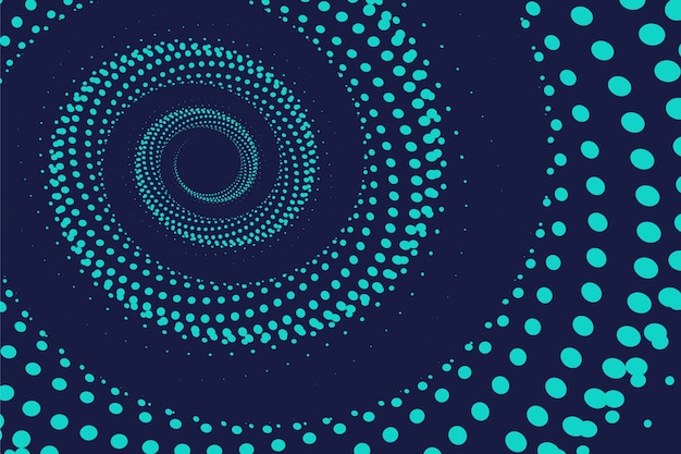 Flat design spiral circle background