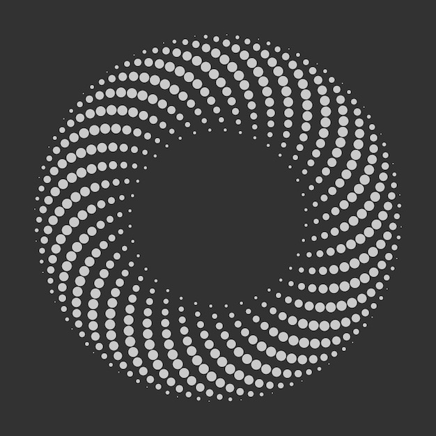 Free Vector flat design spiral circle background