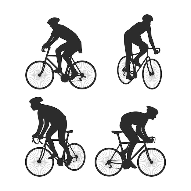 Flat design sport silhouette