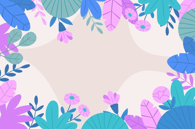 Flat design spring background