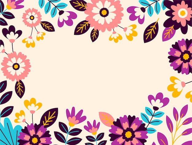 Flat design spring background