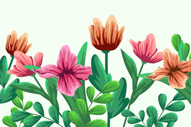 Flat design spring background