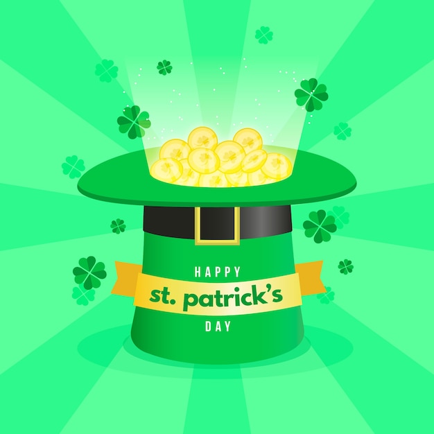 Free Vector flat design st patricks day concept