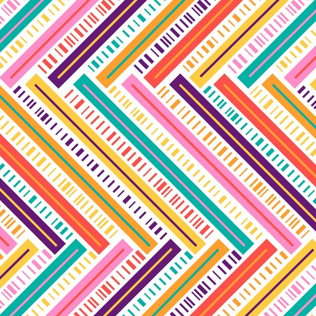 Flat design stripes pattern