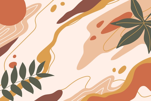 Flat design terracotta background