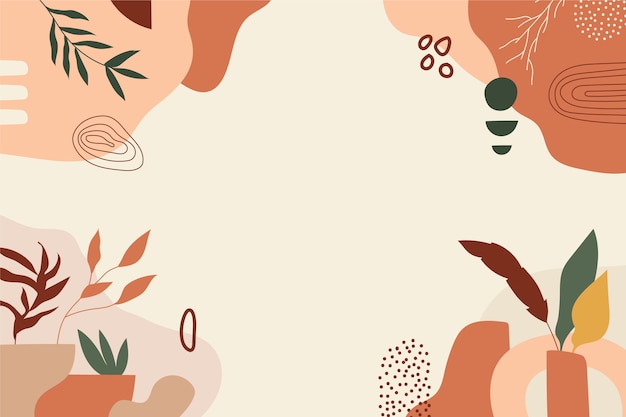 Flat design terracotta background