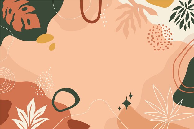 Flat design terracotta background