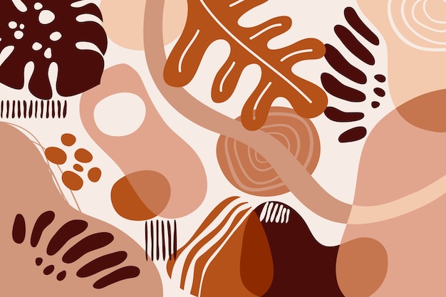 Flat design terracotta background