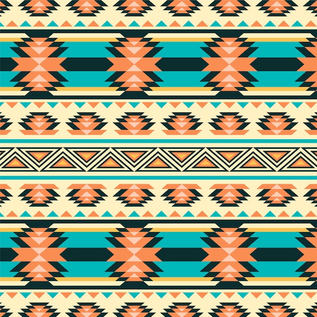 Free vector flat design traditional native american pattern