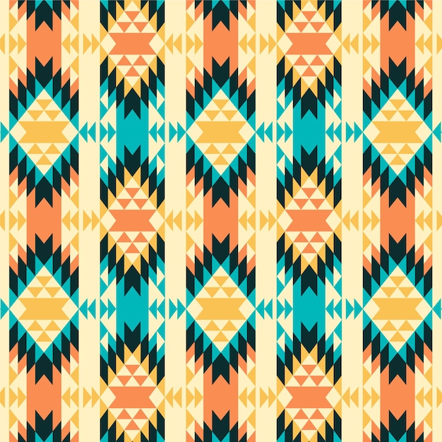 Free vector flat design traditional native american pattern