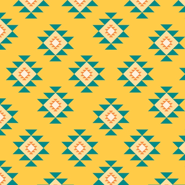 Flat design traditional native american pattern