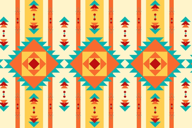 Free vector flat design traditional native american pattern