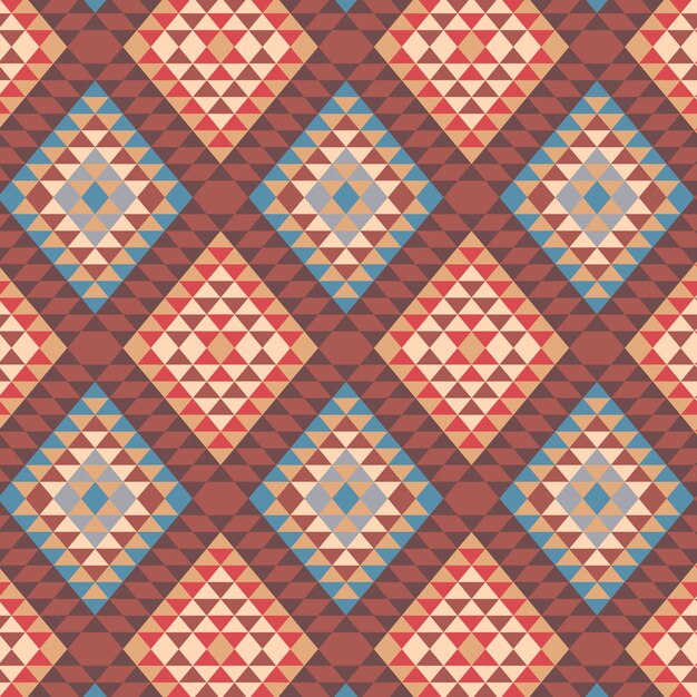 Flat design traditional native american pattern