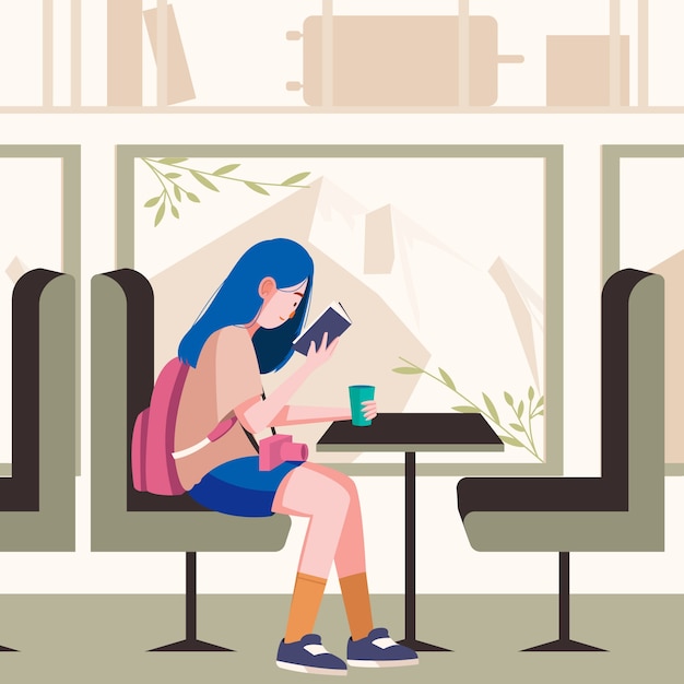 Free Vector flat design travel illustration