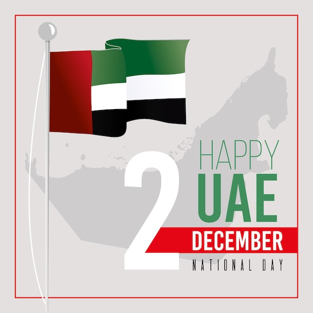 Free vector flat design united arab emirates national day