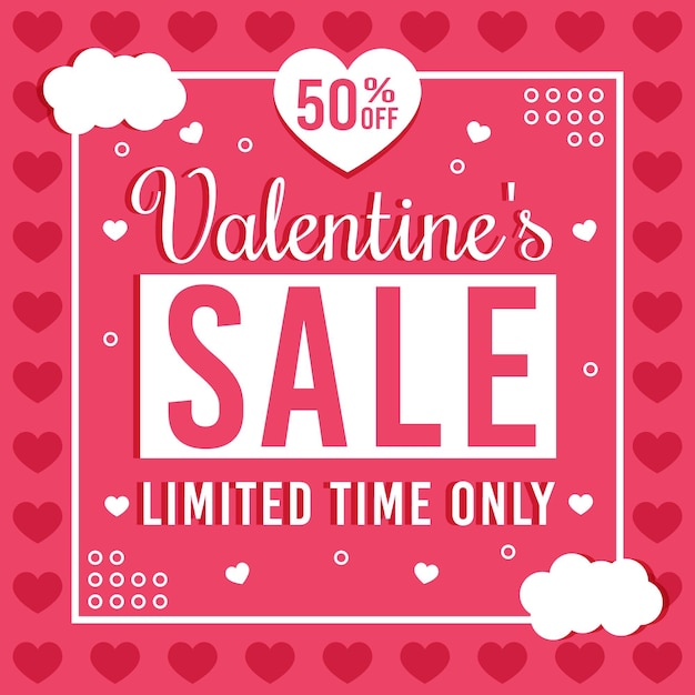 Flat design valentines day sale