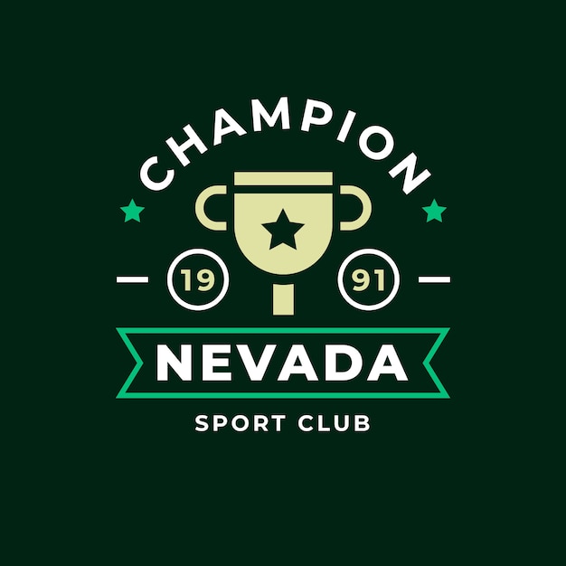 Free vector flat design vintage sport club