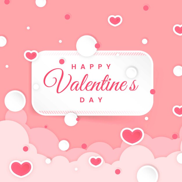 Flat design wallpaper valentine's day