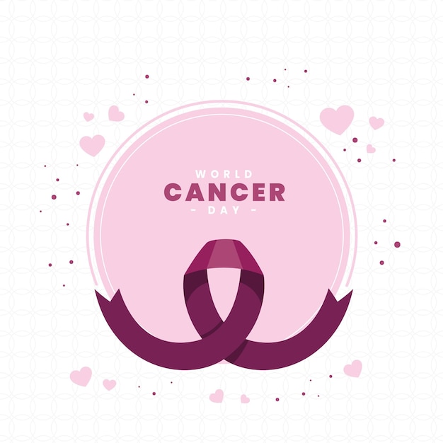 Free vector flat design world cancer day