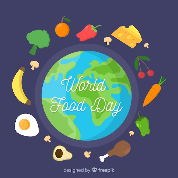 Free Vector flat design of world food day