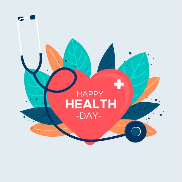 Free Vector flat design world health day design