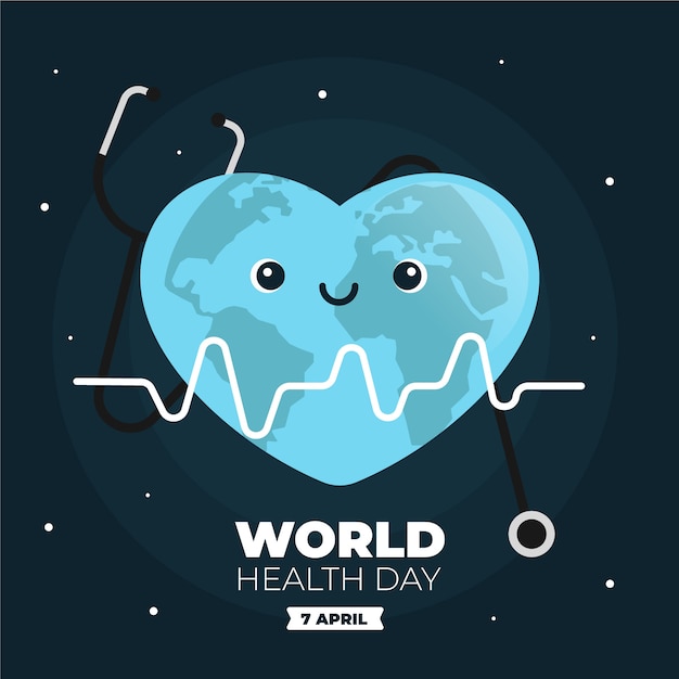 Free Vector flat design world health day theme