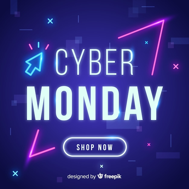 Flat desin of cyber monday